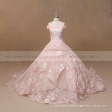 Elegant bridal dress import from china chapel train wedding dress